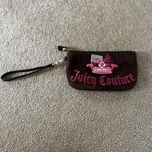 Juicy Couture brown suede wristlet